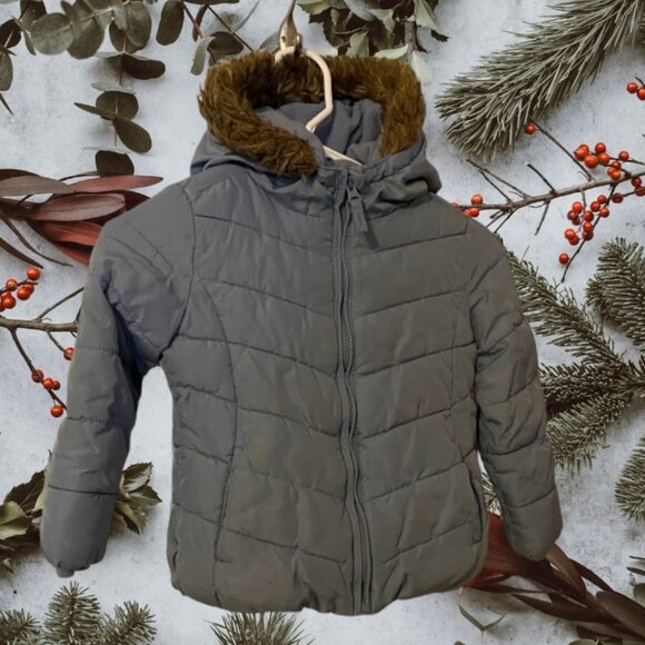 The Children's Place Puffer Coat with Hood - Picture 5 of 14